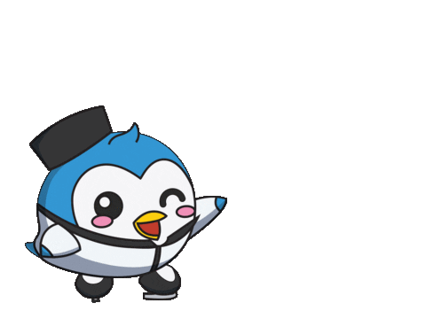 New Year Penguin Sticker by BX Rink