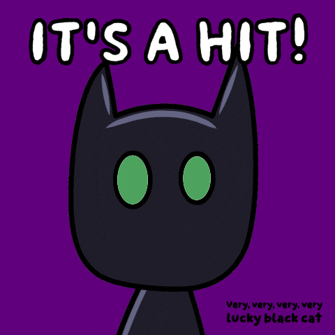 Glow Black Cat GIF by VeeFriends