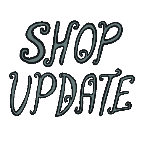 Shop Lettering Sticker