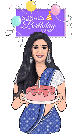 Birthday Bash Sticker by Sonal Devraj