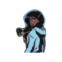 Superhero Chica Sticker by A LA BRAVA, Universe of Latina Superheroes