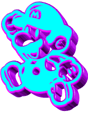 Super Mario 3D Sticker by AnimatedText