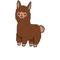 Jumping Alpaca Sticker