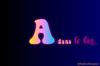 Typography Bus GIF