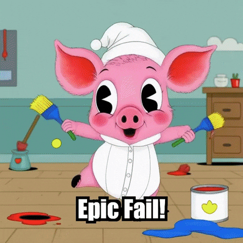Epic Fail Success GIF by The Pigasso