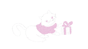 Merry Christmas Cat Sticker by The Somewhere Co