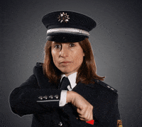polizei_ffm police warning cop polizei GIF