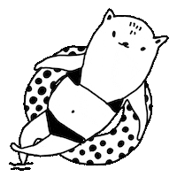 Pool Bathing Sticker by MAJASBOK