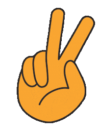 Peace Out Hand Sticker by Harper Wilde