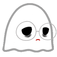 Tired Ghost Sticker