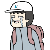 Happy Cry Sticker by Tahilalats