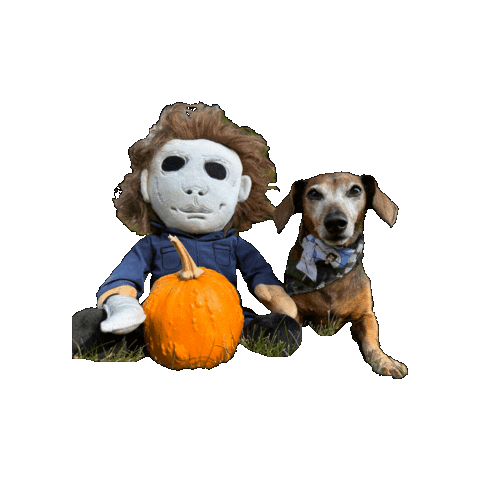 Horror Daschund Sticker by Geekster Pets