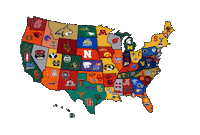Usa Ncaa Sticker by College Sports America