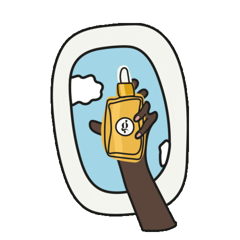 travel plane Sticker by Gisou by Negin Mirsalehi