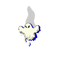 Ghost Smog Sticker by ADERerror