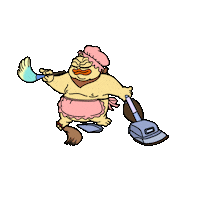 Vacuuming Tidying Up Sticker by ChonkyCom