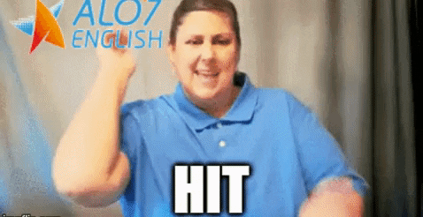 hit total physical response GIF by ALO7.com