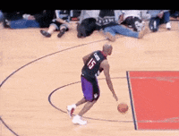 hanging out slam dunk GIF