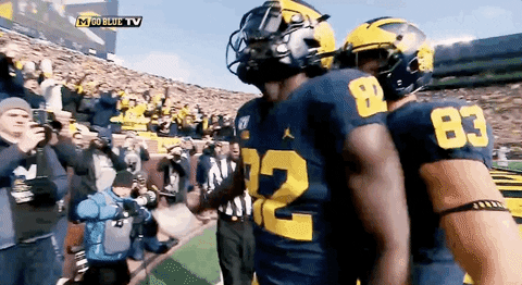 Go Blue College Football GIF by Michigan Athletics
