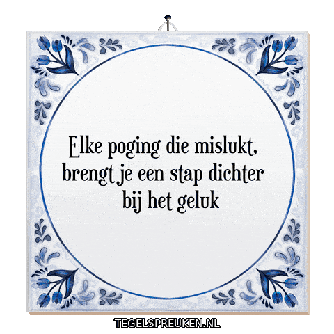 Hoop Spreuk Sticker by Tegelspreuken.nl