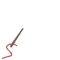 Embroidery Needle Sticker by Thread Jar