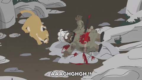MOUNTAIN LION attack GIF by South Park 