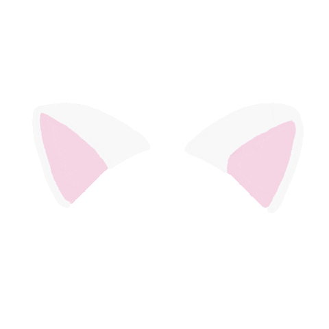 White Cat Sticker by おちょう