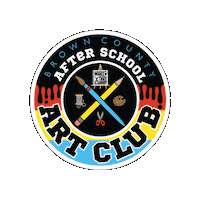 OurLittleWorldStudio make take artschool winebar Sticker