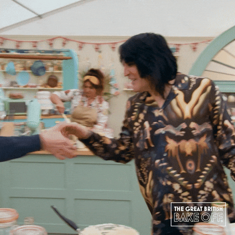 Kitchen Hello GIF by The Great British Bake Off