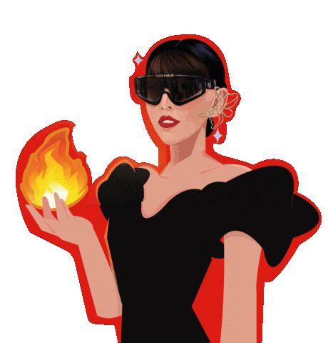 Fire Burkini Sticker by Hadia Ghaleb