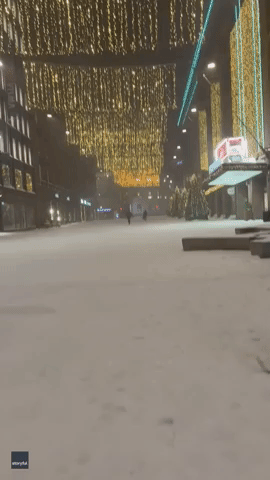 Skier Takes to the Streets After Snowstorm Hits Helsinki