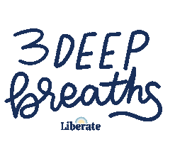 liberatestudio wellness mental health breathe breath Sticker