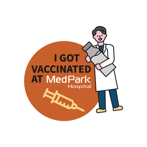 MedPark giphygifmaker covid covid19 vaccine Sticker