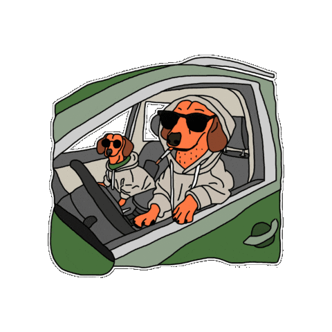 casa24records giphygifmaker music producer dachshund Sticker