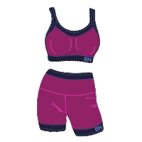 barenecessities athleisure fit girls sports bra workout time Sticker