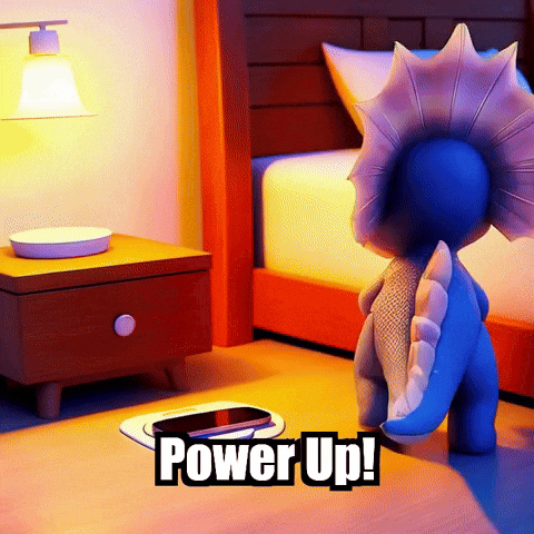 Technology Power Up GIF by Divineasaur