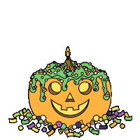 Happy Jack O Lantern Sticker