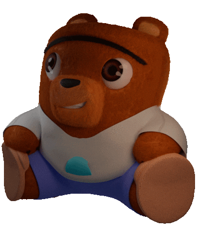 3D Bear Sticker by Piticas