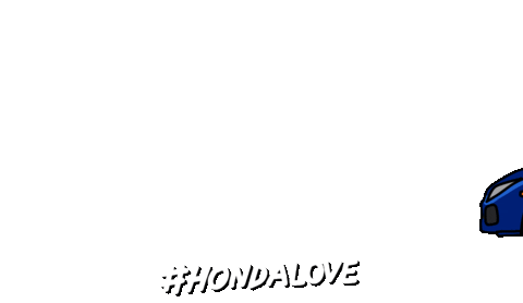 on my way love Sticker by Honda