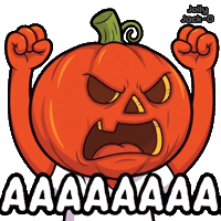 Angry Jack-O Sticker by VeeFriends
