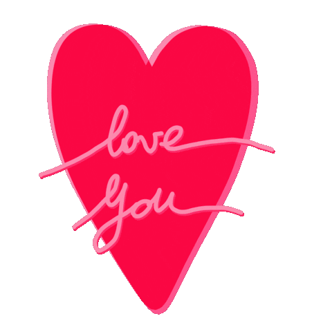 Love You Hearts Sticker