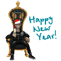 Celebrate New Year Sticker by Rychal de Carne