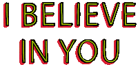 Happy I Believe In You Sticker by Sarah The Palmer