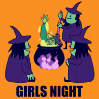 Girl Halloween GIF by Homework Studio