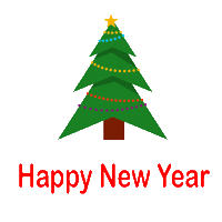 New Year Christmas Sticker