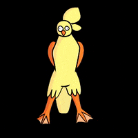 bri_duck_art spin duck dancing duck sance GIF