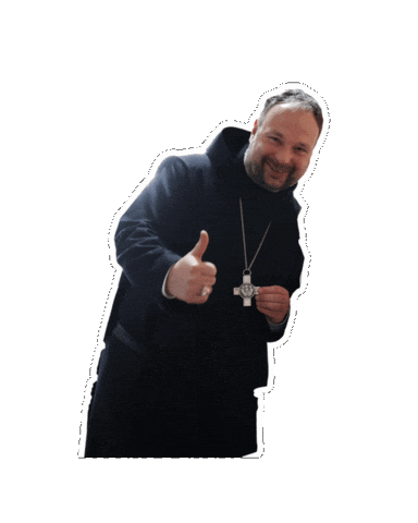 Jerusalem Abt Sticker by Dormitio Abtei