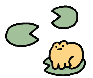 Frog Buffering Sticker