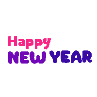Happy New Year Fireworks Sticker