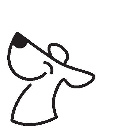 Dog Think Sticker by VOFFii